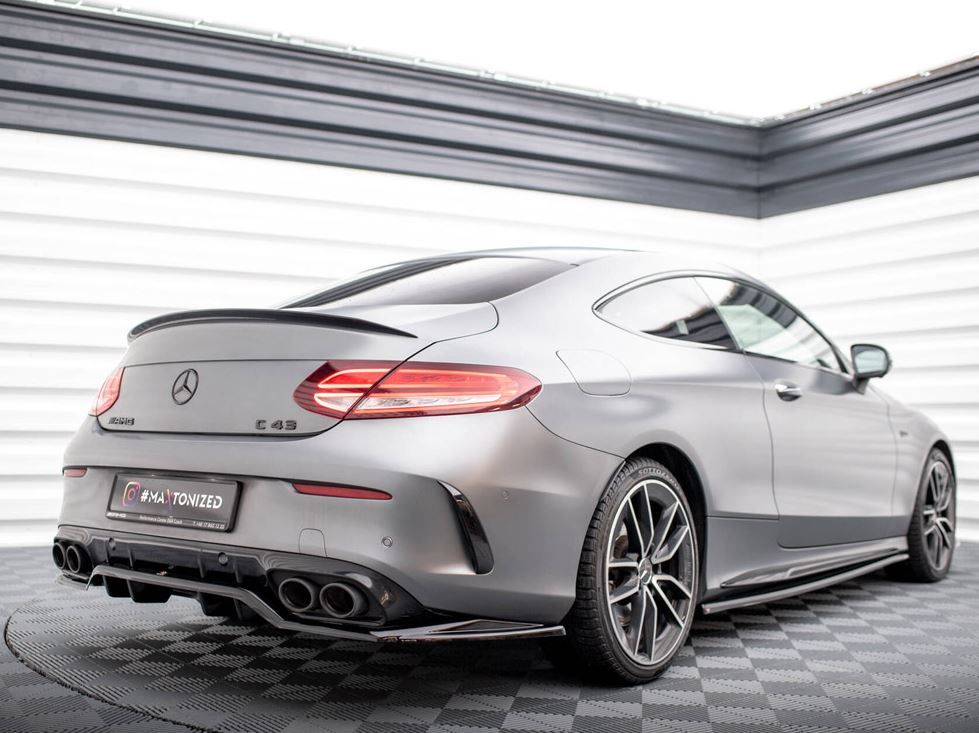 Rear Splitter (Vertical Bars) Mercedes-AMG C43 Coupe C205 Facelift