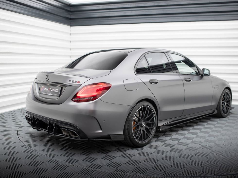 Street Pro Rear Side Splitters + Flaps Mercedes-AMG C63 Sedan / Estate W205 Facelift
