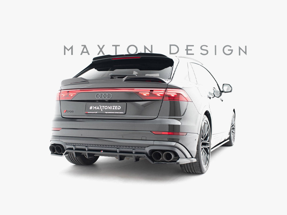 Rear Splitter (Vertical Bars) V.2 Audi SQ8 / Q8 S-Line Mk1 Facelift - Maxton Design