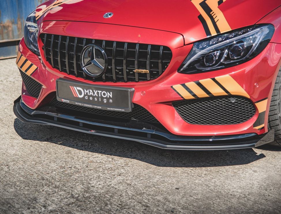 Street PRO Front Splitter + Flaps Mercedes - AMG C43 Coupe C205