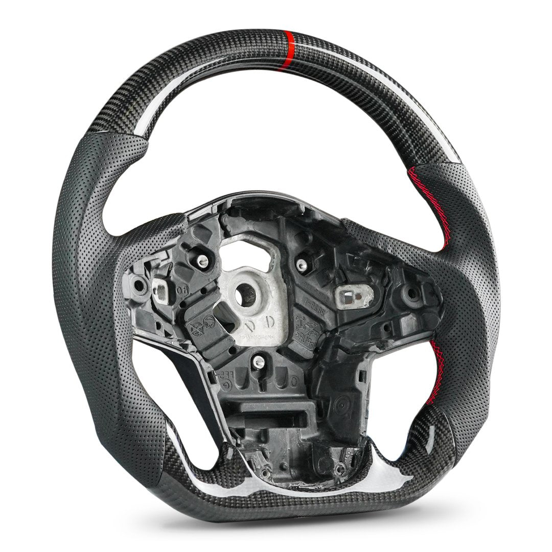 Supra A90 Steering Wheel With Leather And Red Stripe