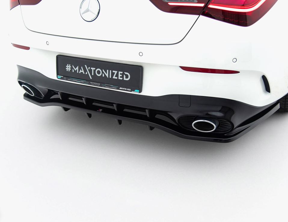 Rear Splitter (Vertical Bars) Mercedes-AMG CLA 35 / 45 Coupe / Shooting Brake C118 Facelift / X118 Facelift