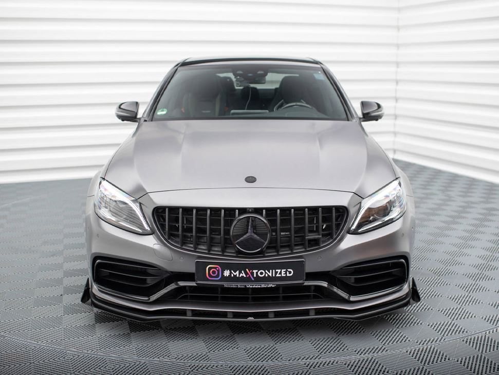 Street PRO Front Splitter + Flaps Mercedes-AMG C63 Sedan / Estate W205 Facelift