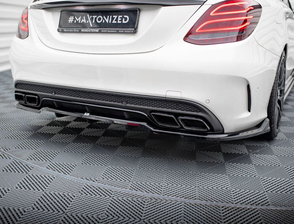 Rear Splitter (Vertical Bars) Mercedes-AMG C63 Sedan / Estate W205 / S205