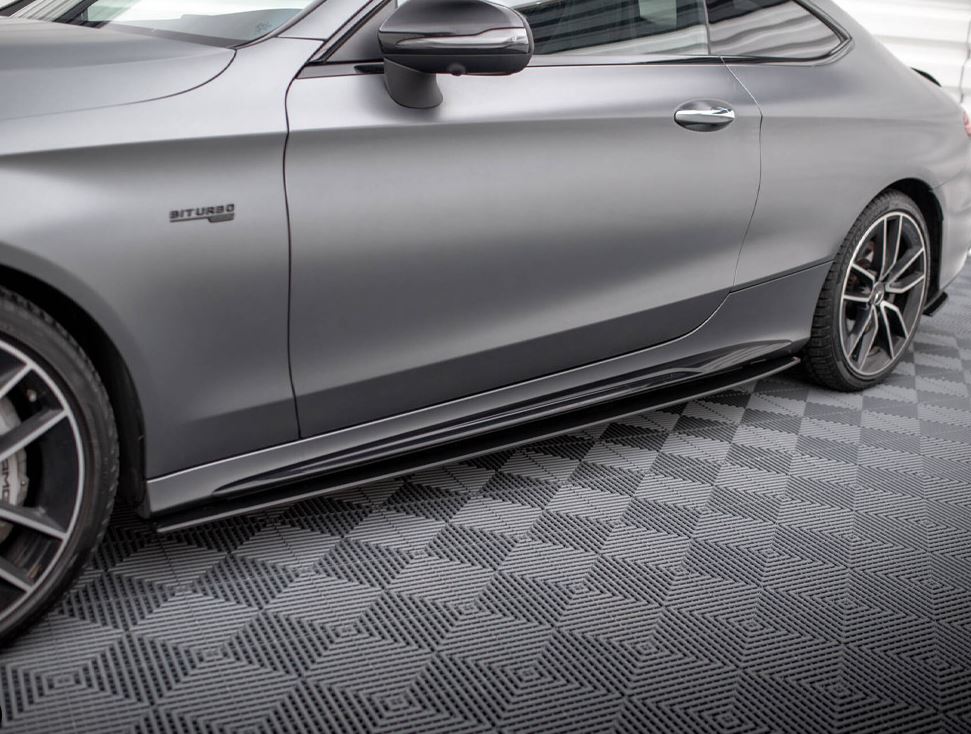 Street PRO Side Skirts Diffusers Mercedes-AMG C43 Coupe C205 Facelift