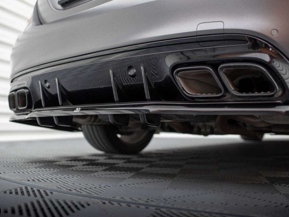 Rear Splitter (Vertical Bars) Mercedes-AMG C63 Sedan / Estate W205 Facelift