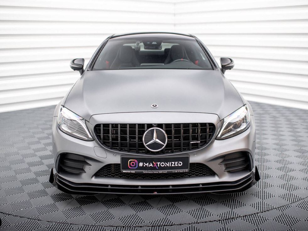 Street PRO Front Splitter + Flaps Mercedes-AMG C43 Coupe C205 Facelift