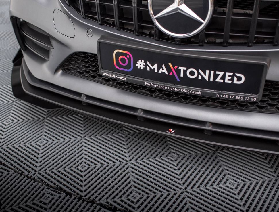 Street PRO Front Splitter + Flaps Mercedes-AMG C43 Coupe C205 Facelift