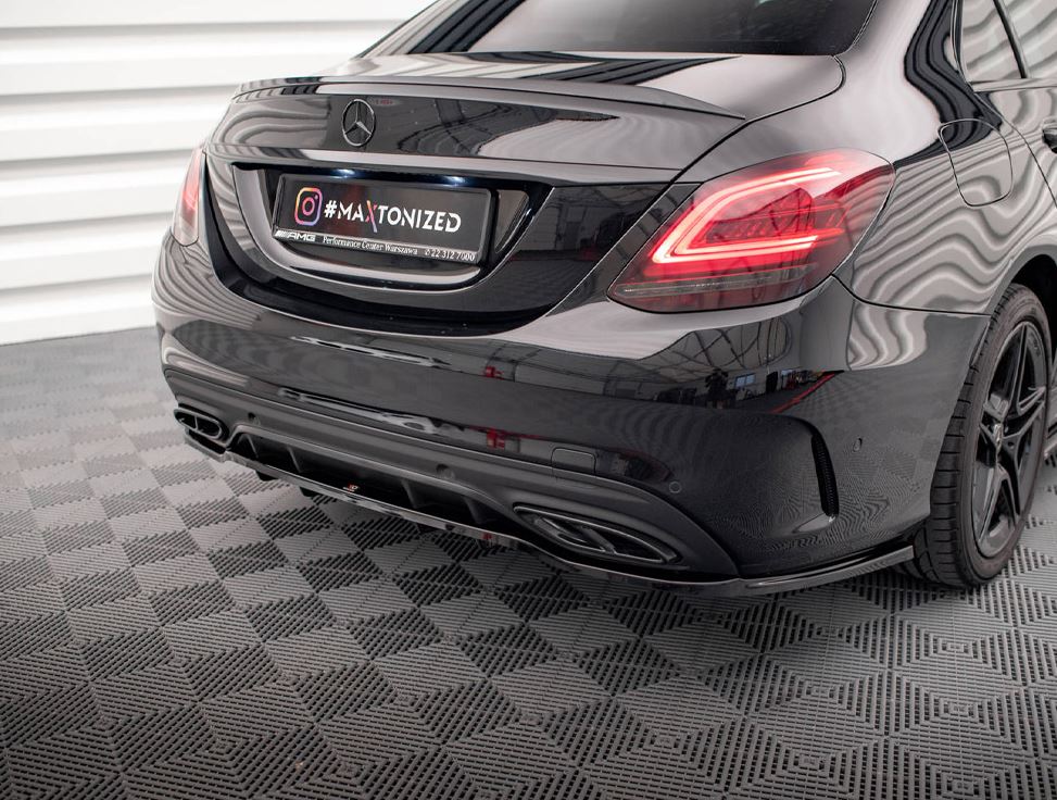 Rear Splitter (Vertical Bars) Mercedes C AMG Line W205 Facelift