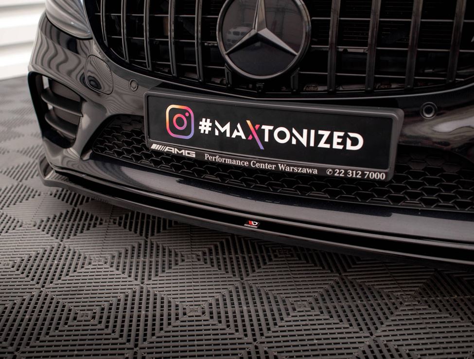 Front Splitter V.1 Mercedes-Benz C AMG Line Sedan / Coupe / Estate W205 / C205 / S205 Facelift
