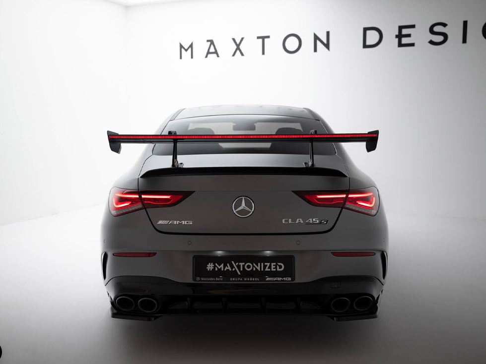 Carbon Spoiler With Upper Swan Mounting + LED Mercedes-Benz CLA Coupe C118 / C118 Facelift
