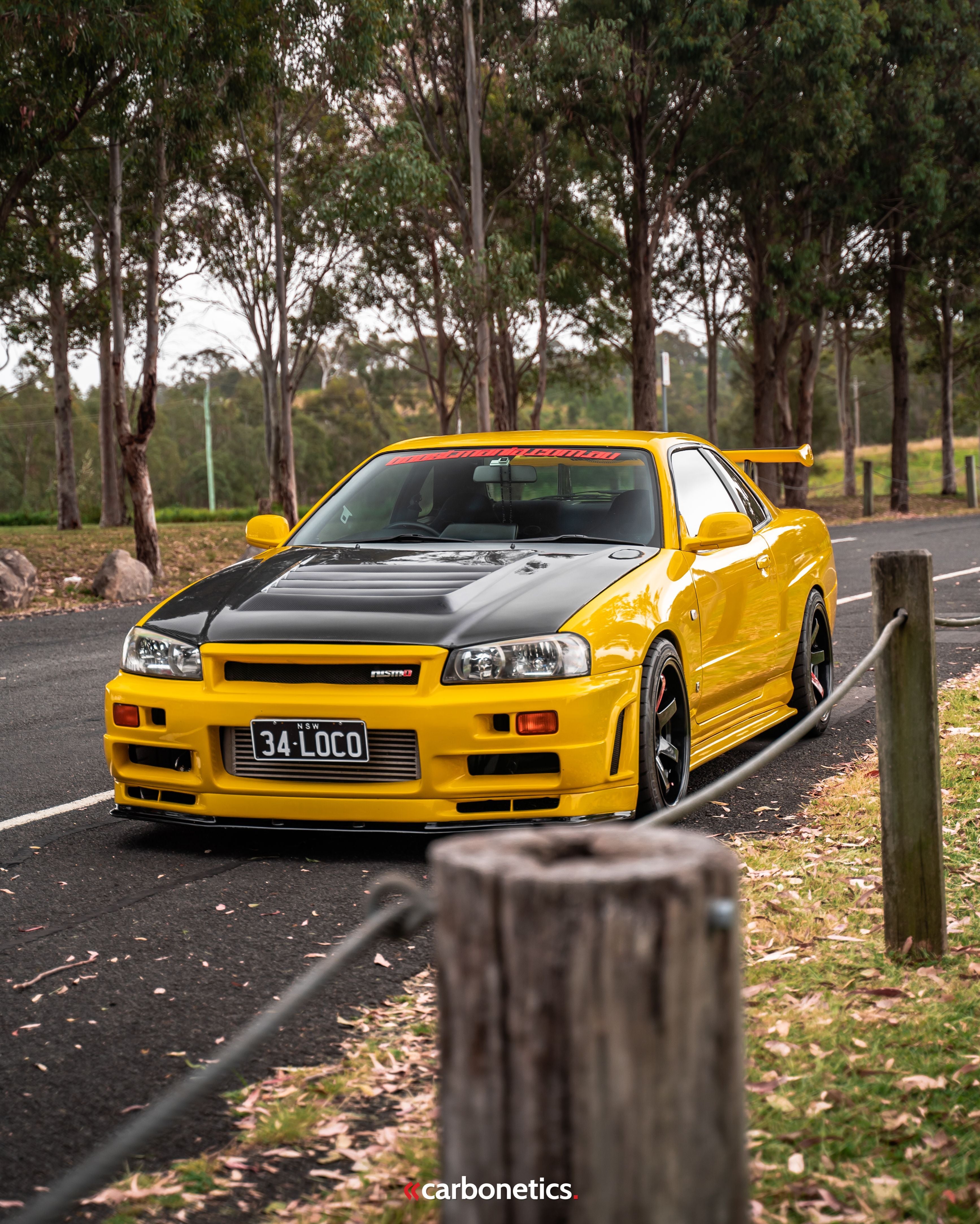 1999-2000 Nissan Skyline R34 Gtt 2D 4D Gtr-Conversion-Ns- Bonnet Accessories