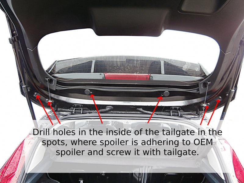 Maxton Design Roof Spoiler Ford Fiesta MK7 (Focus RS Look)