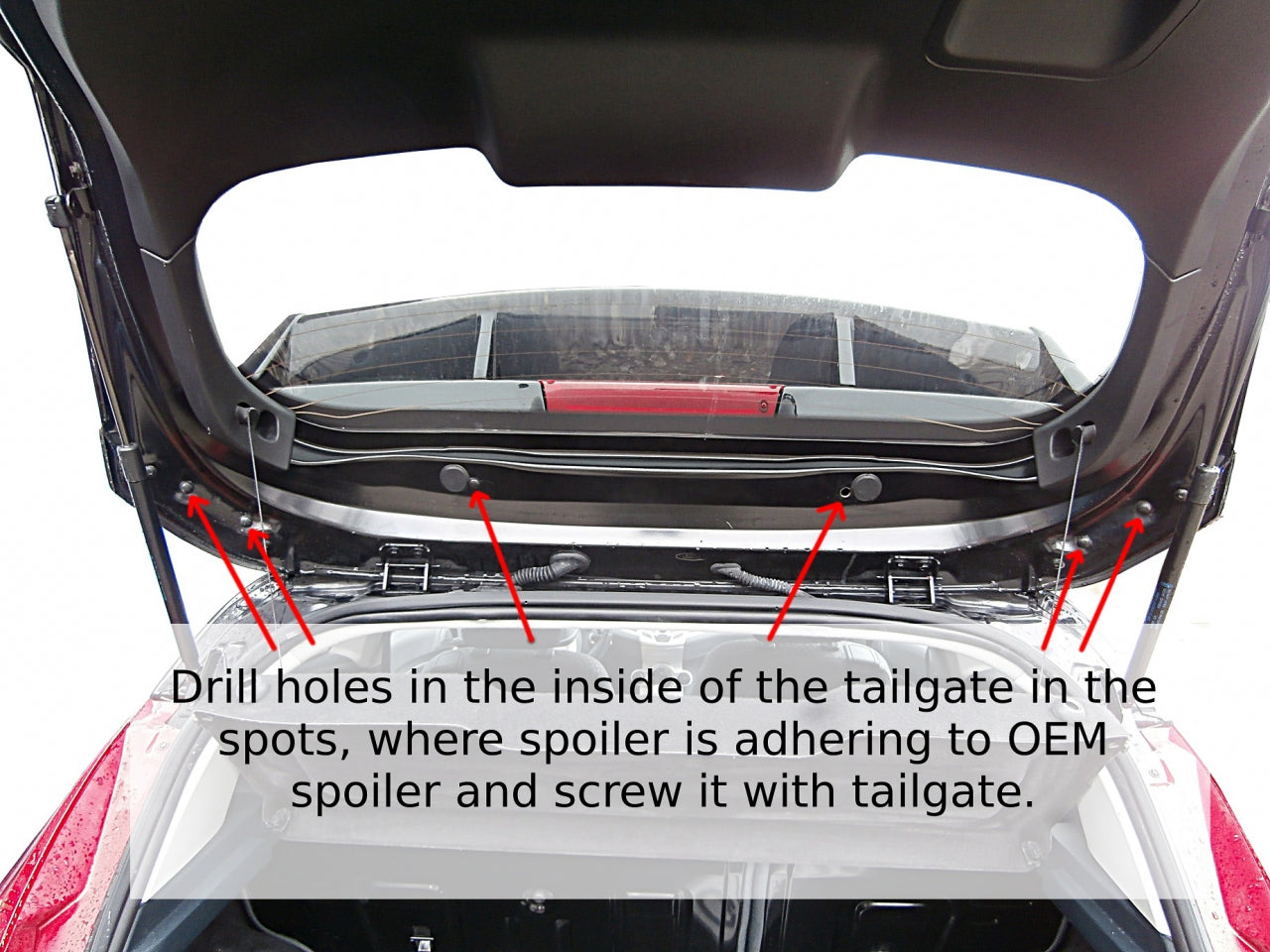 Maxton Design Roof Spoiler (Focus RS Look) Ford Fiesta MK7
