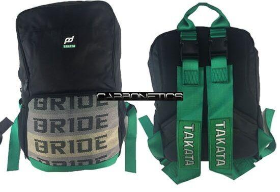 Version 3 Bag Backpack Bride With Green Takata Harness Drift Race Accessories
