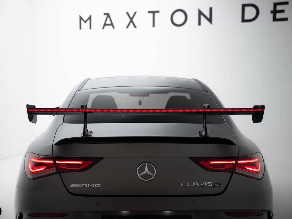 Carbon Spoiler With Upper Swan Mounting + LED Mercedes-Benz CLA Coupe C118 / C118 Facelift