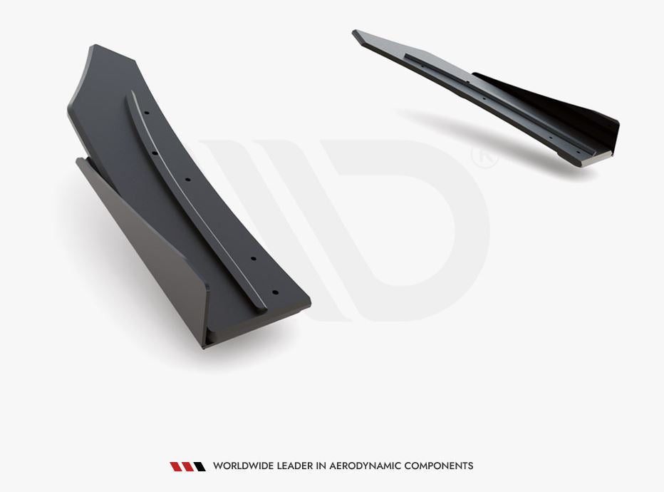 Street PRO Rear Side Splitters + Flaps Mercedes - AMG C43 Coupe C205