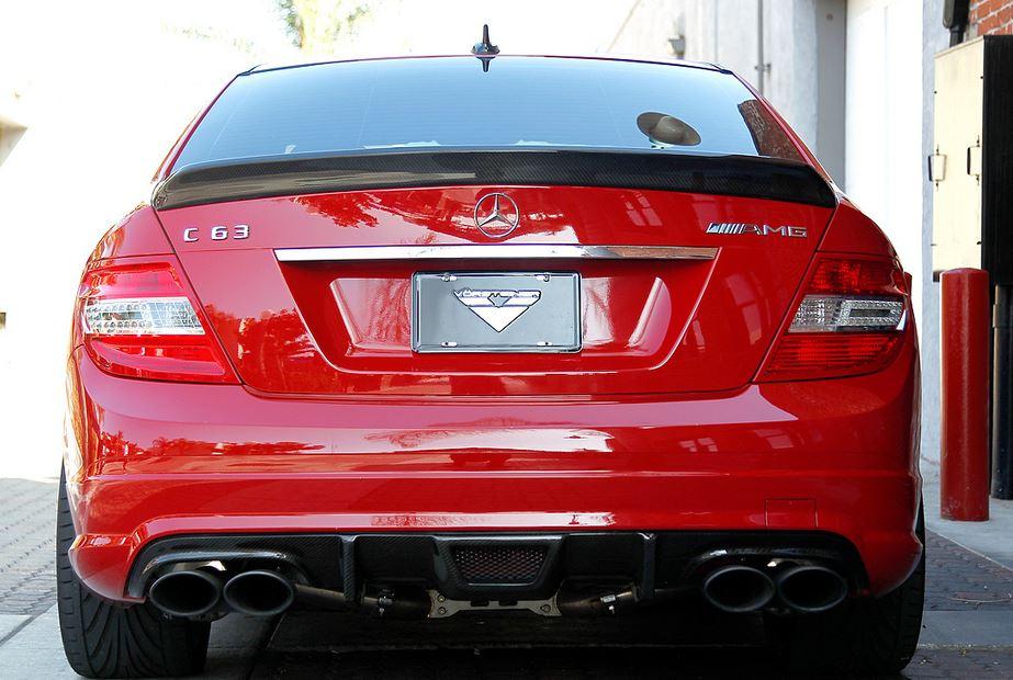 2008-2013 Mercedes Benz W204 C63 Sedan Vorsteiner Style Trunk Spoiler Accessories