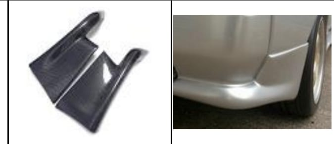 Border Racing R32 Rear Spats TS Style Rear Spats Addon For 1989-1994 NISSAN SKYLINE R32 GTR