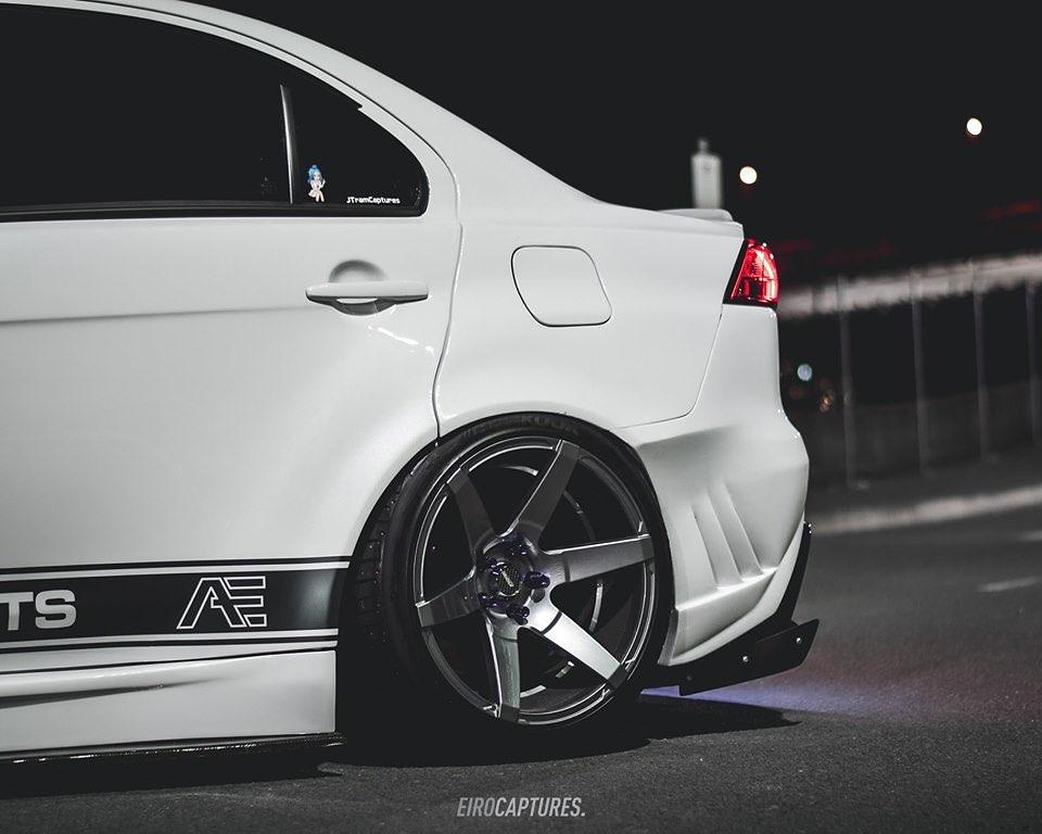 2008-2012 Mitsubishi Lancer Evolution X Vs Wide Body Version Rear Over Fender (6 Pcs) Accessories