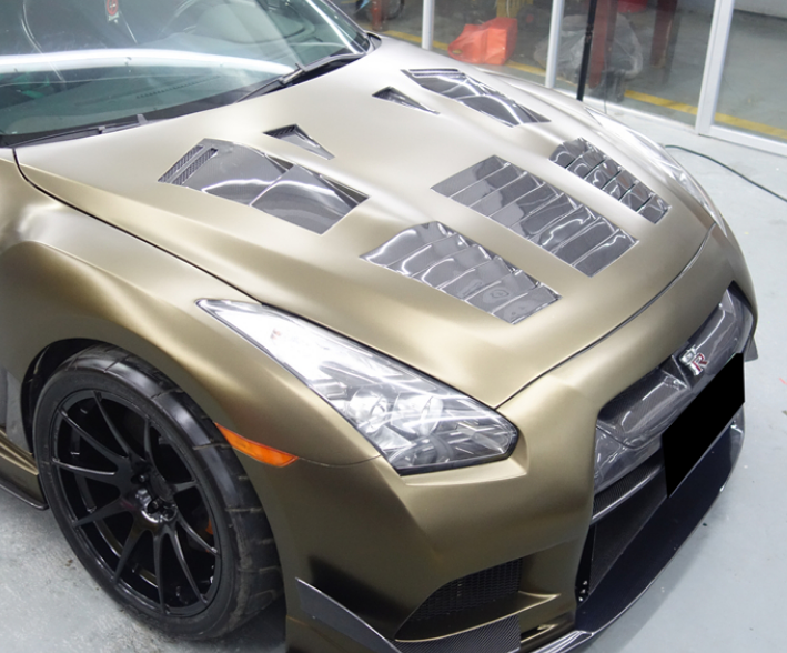 2008-2015 Nissan R35 Gtr Cba Dba Gt Race Style Hood Accessories