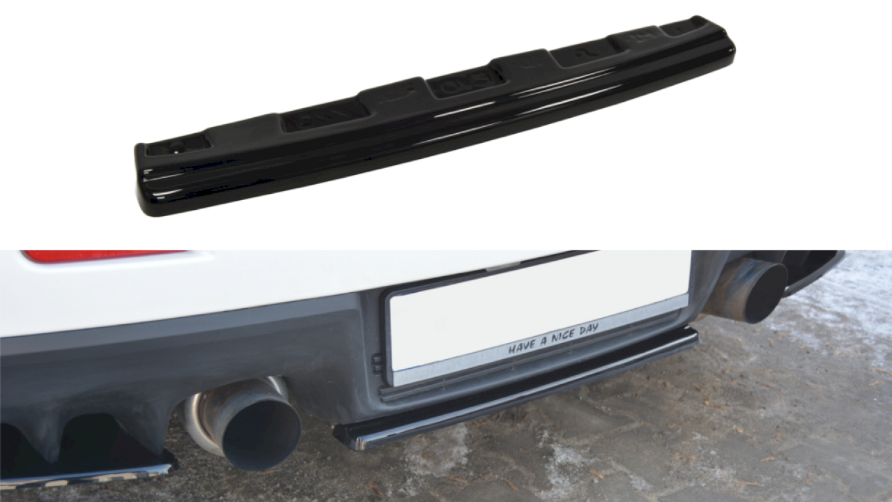 Central Rear Splitter Mitsubishi Lancer Evo X (Without Vertical Bars)