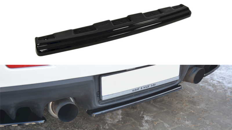 Central Rear Splitter Mitsubishi Lancer Evo X (Without Vertical Bars)