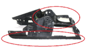 2008-2015 Audi R8 V8 V10 Spyder & Coupe Lhd Control Panel Surround Cover Trim 3 Pcs Accessories