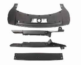 2008-2015 Audi R8 V8 V10 Engine Hood Bonnet Rear Hatch Innerpart Bay Panel Kit Accessories