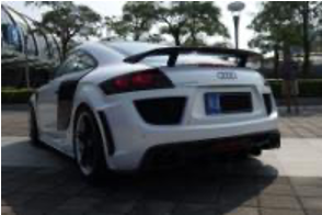 2007-2014 Audi Tt Tts Mk2 Gemini Design Style Rear Bumper Accessories