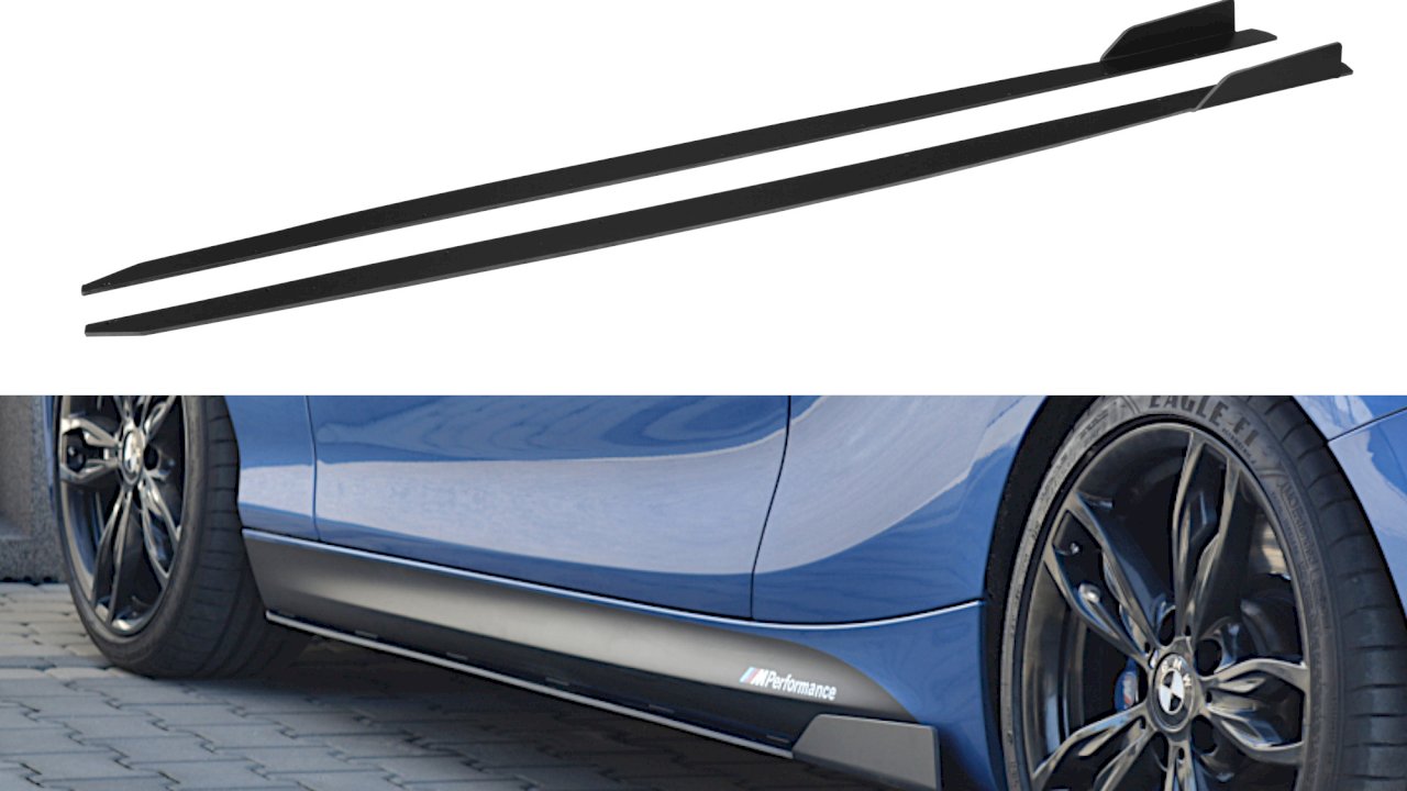 Racing Side Skirts Diffusers Bmw 1 F20/f21 M-Power Facelift (2015-19)