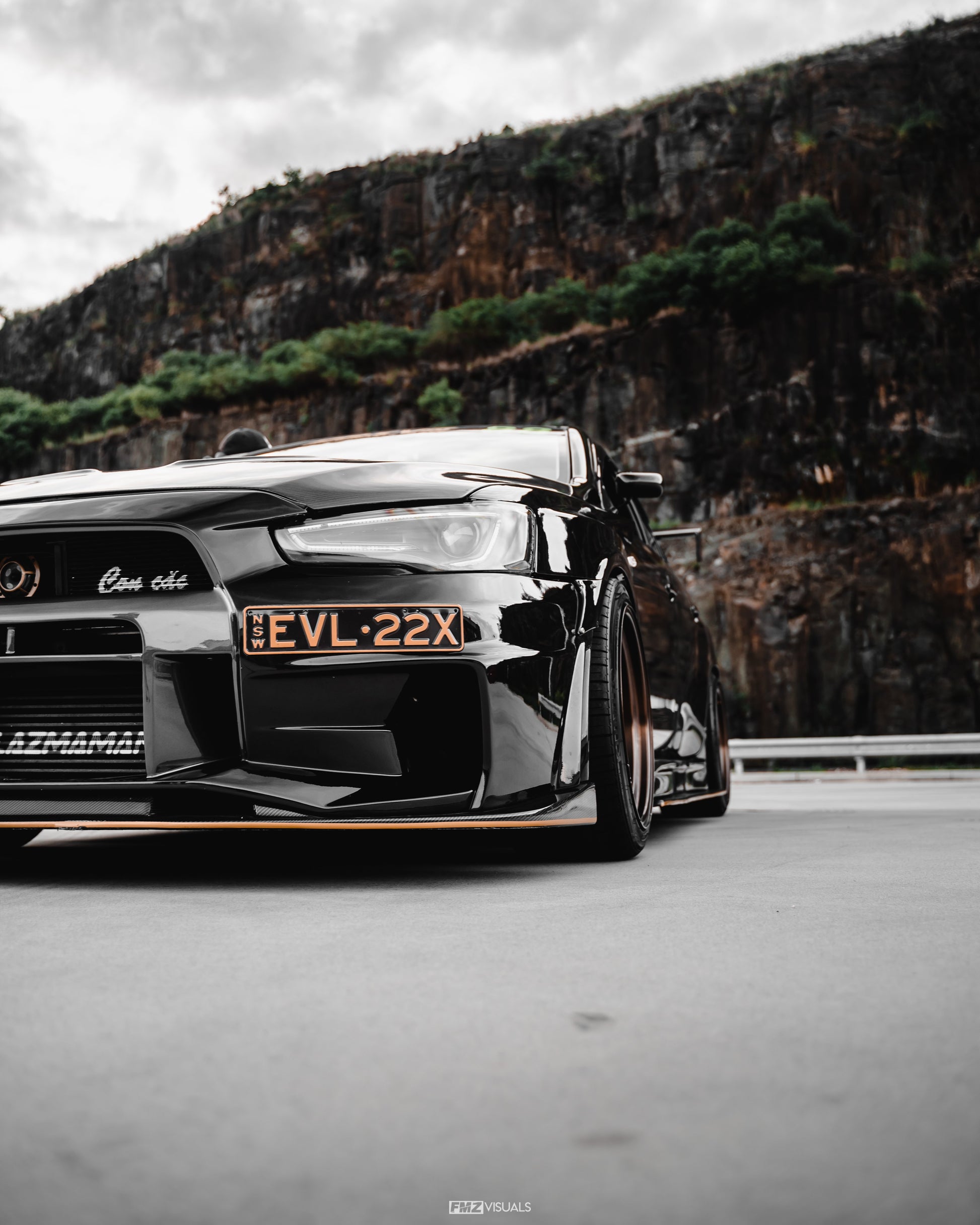 2008-2012 Mitsubishi Lancer Evolution Evo X Vs 17 Ver. Ultimate Front Lip (Only Fits Ex077L)