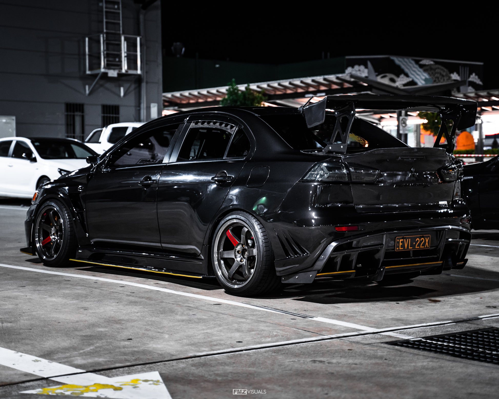 Mitsubishi Lancer Evolution X Vs Wide Body Version Side Skits Under Board Accessories