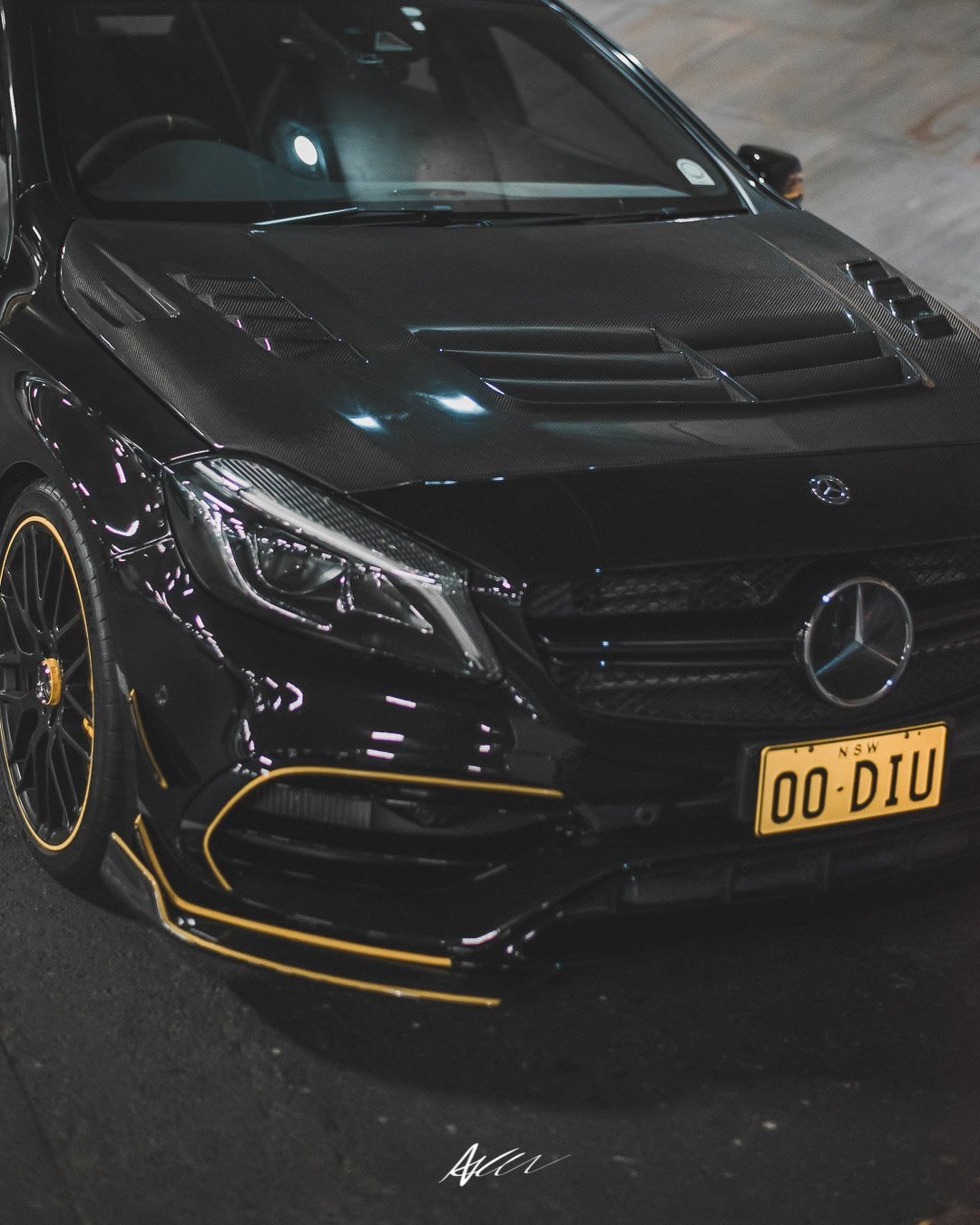 2012-2014 Mercedes Benz A Class W176 A-Class & A45 Vs Hood Accessories