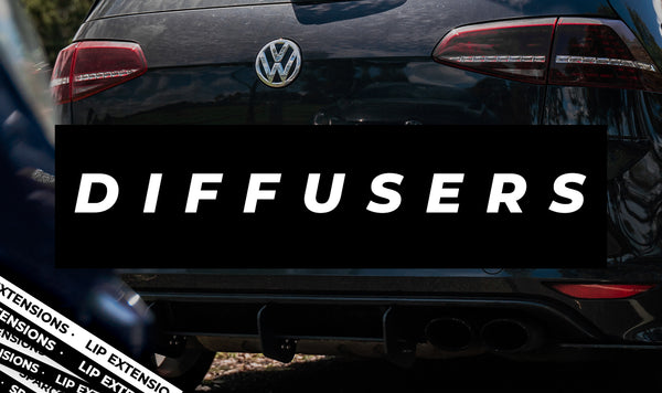 Nebelscheinwerfer Blenden aus ABS für VW Golf 7 GTI + GTD Typ AU