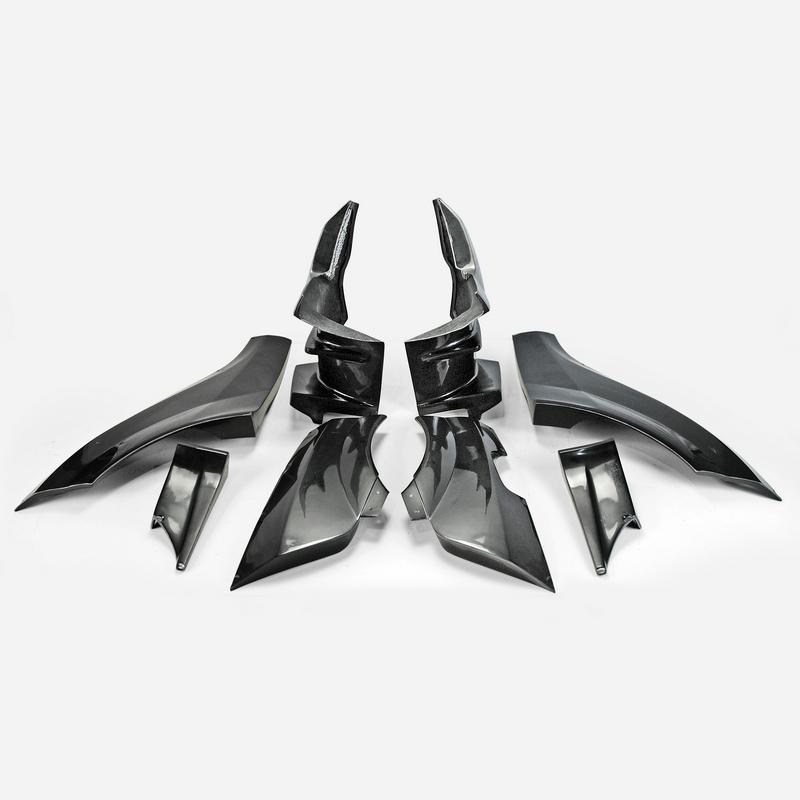 Copy Of 2008-2012 Mitsubishi Lancer Evolution X Vs Wide Body Version Rear Over Fender (6 Pcs)