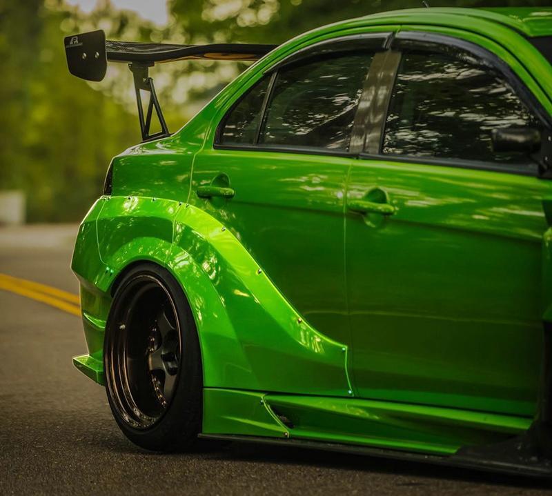 Copy Of 2008-2012 Mitsubishi Lancer Evolution X Vs Wide Body Version Rear Over Fender (6 Pcs)