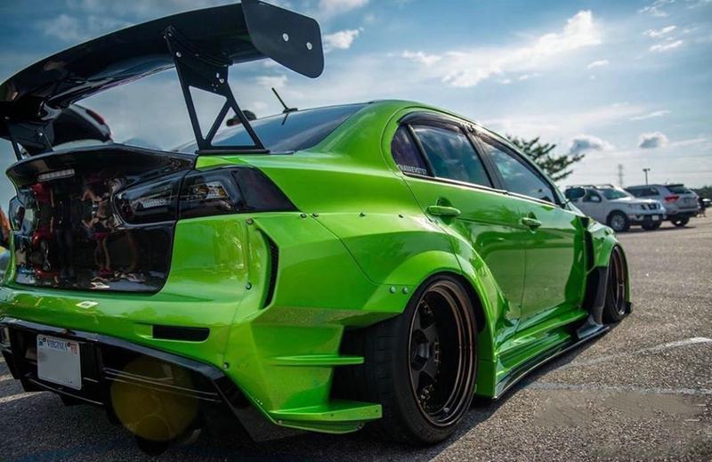Copy Of 2008-2012 Mitsubishi Lancer Evolution X Vs Wide Body Version Rear Over Fender (6 Pcs)