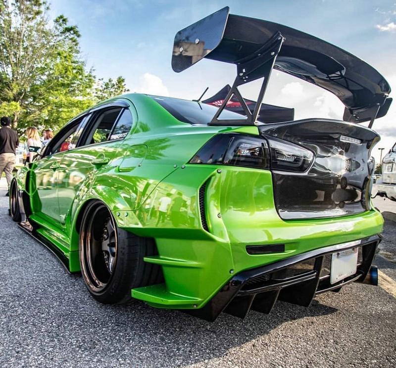 Copy Of 2008-2012 Mitsubishi Lancer Evolution X Vs Wide Body Version Rear Over Fender (6 Pcs)