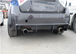 2008-2014 Subaru Impreza Grb Gvb Sti Racing Style Rear Bumper With Diffuser Accessories