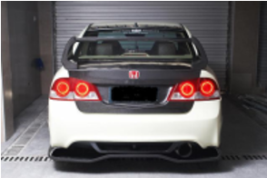 2006-2010 Honda Civic 4Dr V Style Rear Diffuser Accessories