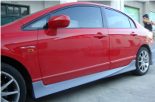 2006-2010 Honda Civic Usdm 4Dr Bsd Style Side Skirt Accessories