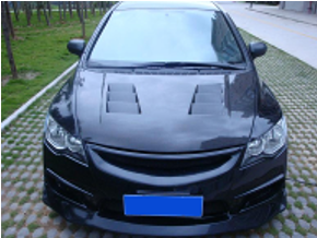 2006-2010 Honda Civic 4Dr Jdm Vented Type2 Hood Accessories