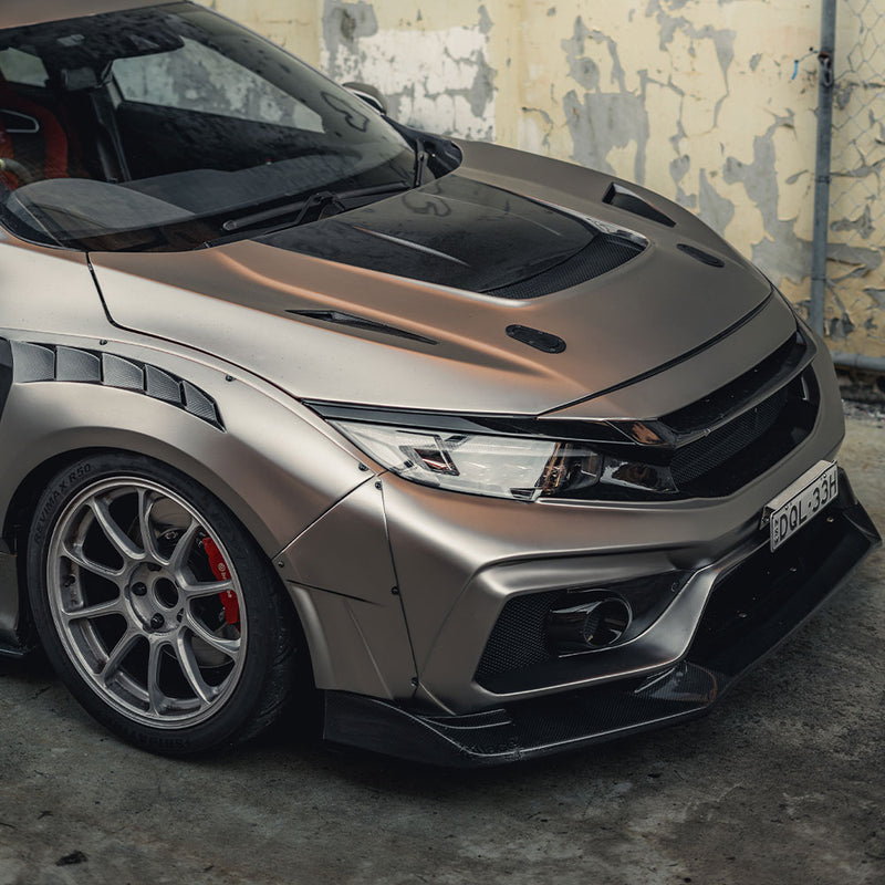 Honda Civic Type-R FK8 Varis Arising-II Style Front Bumper - Carbonetics
