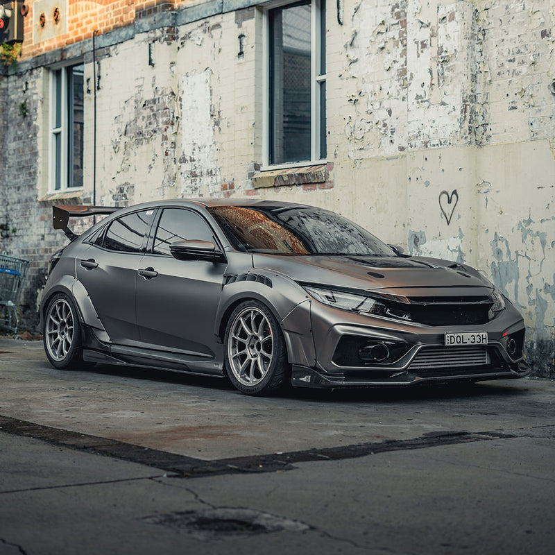 Honda Civic Type-R FK8 Varis Widebody Arising-II Front Fenders Add-ons 4pcs - Carbonetics