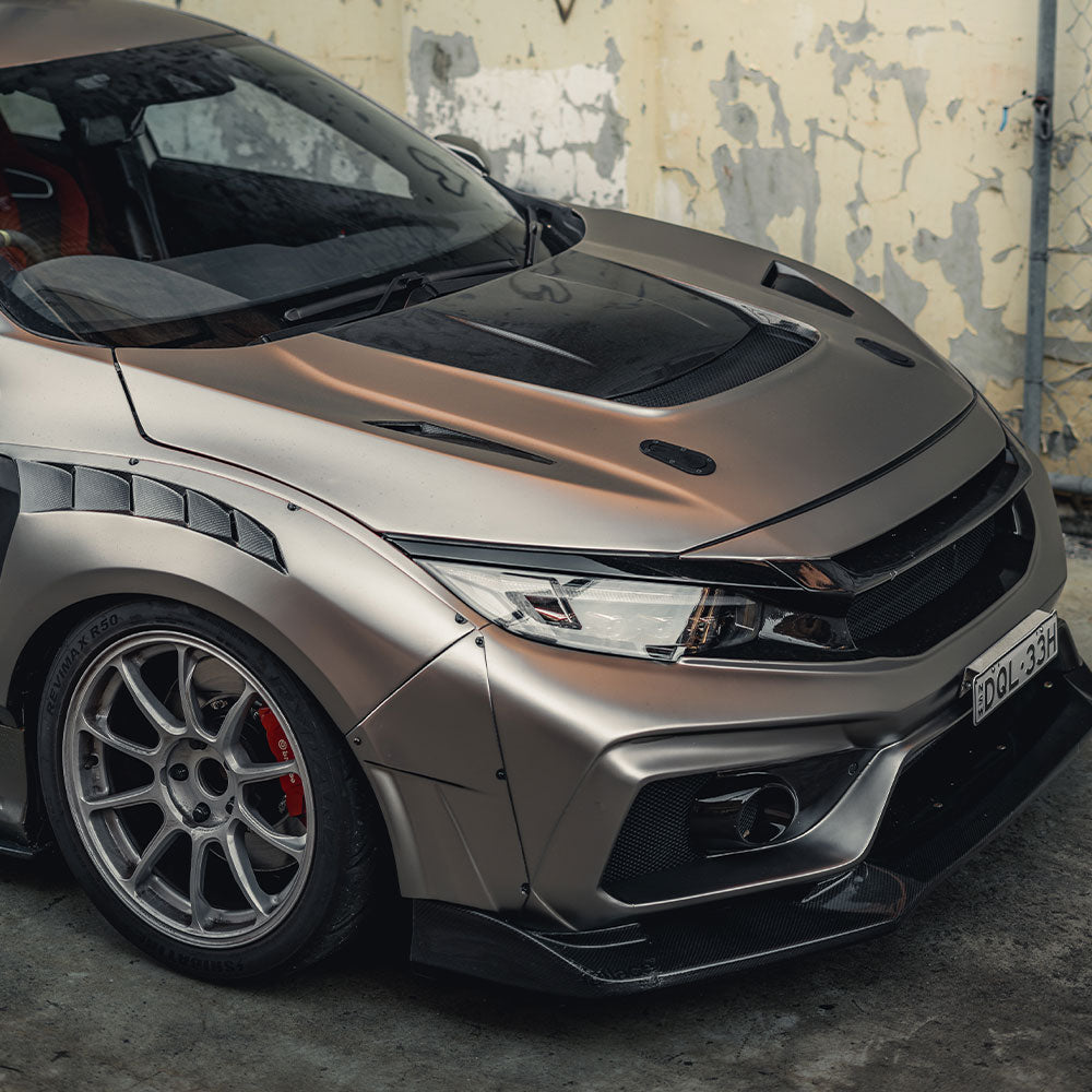 Honda Civic Type-R FK8 Varis Widebody Arising-II Front Fenders Add-ons 4pcs