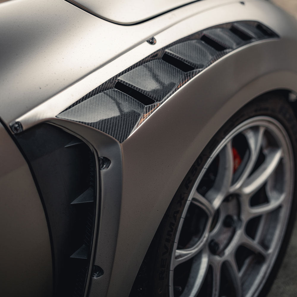 Honda Civic Type-R FK8 Varis Widebody Arising-II Front Fenders Add-ons 4pcs - Carbonetics