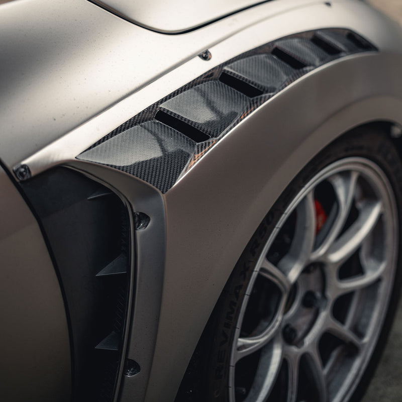 Honda Civic Type-R FK8 Varis Widebody Arising-II Front Fenders Add-ons 4pcs - Carbonetics