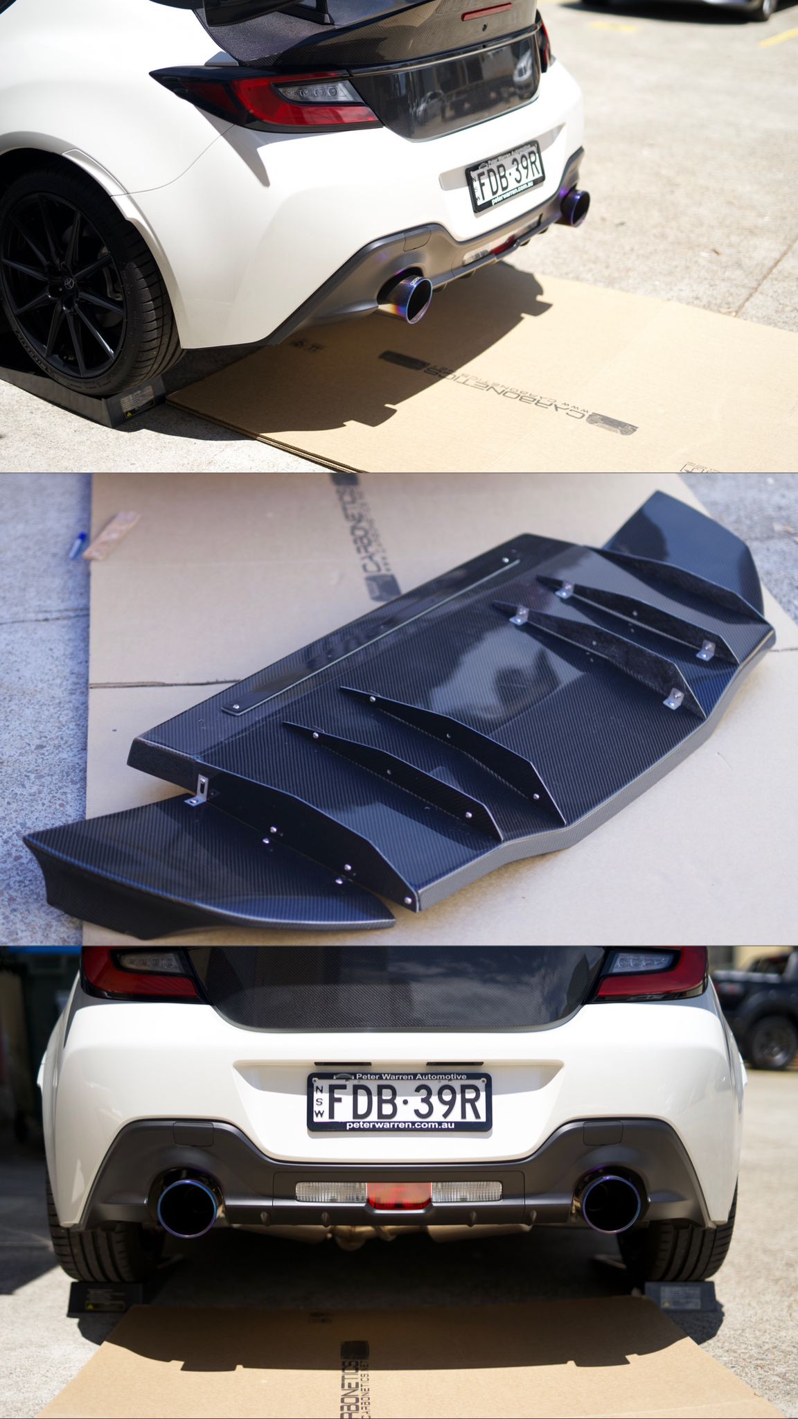 VRS Arising I Style Type Rear Diffuser & Shroud For GR86 ZN8 BRZ ZD8