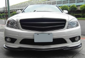 2008-2011 Mercedes Benz W204 C-Class C300 C350 Amg-Sport Bumper Godhand Style Front Lip Accessories